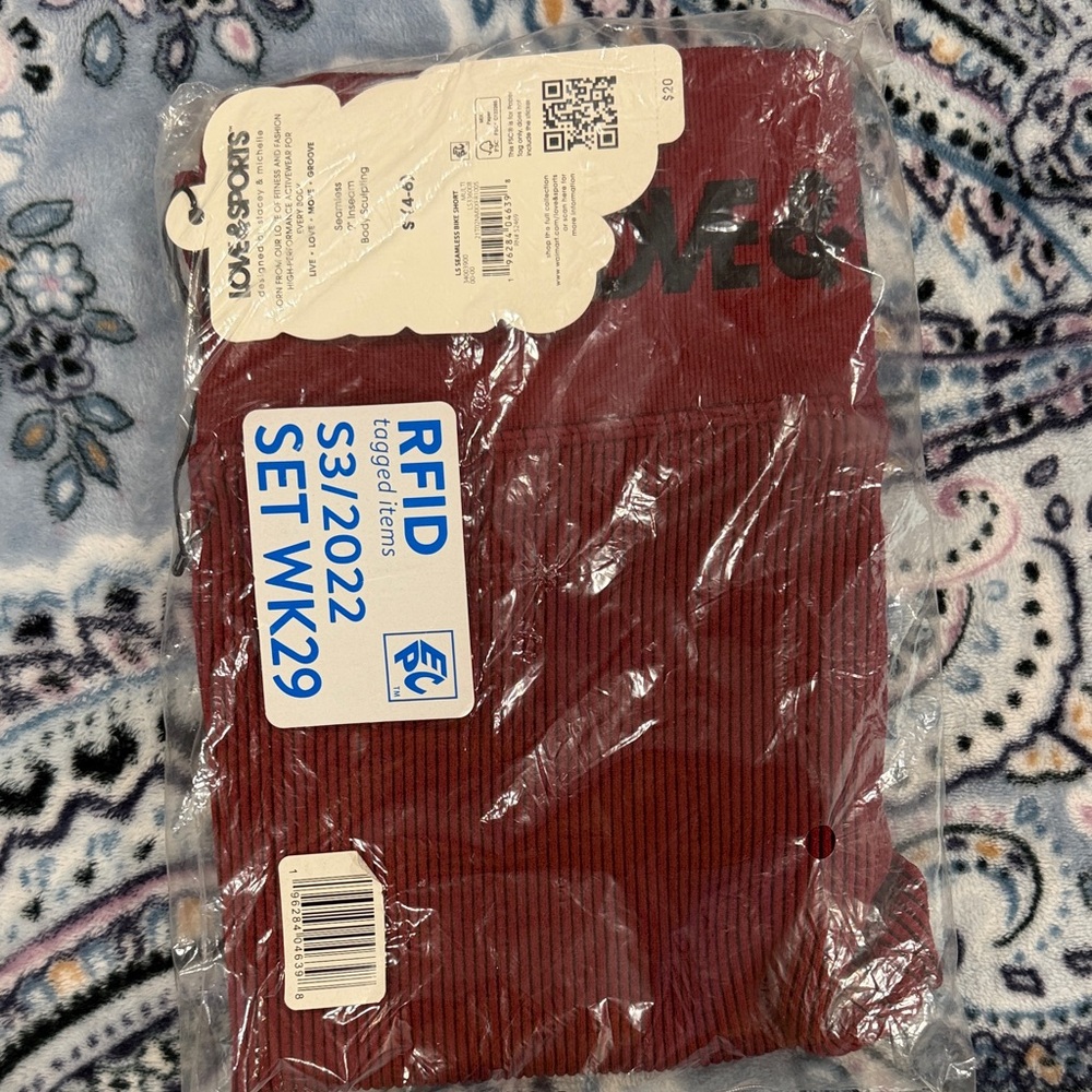 Women's Burgundy Bike Shorts